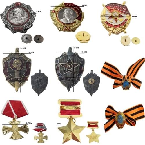 Red Star Russian Guards Badge Imperial Eagle Emblem Honor Medal Brooch Pendant Clothes Lapel Pin Ornament Jewelry Gift
