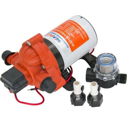 Diaphragm Pumps Self-Priming Water Pressure Pump High Flow Automatic Positive Displacement Pump 3GPM 45PSI 12V