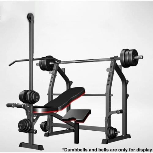 Multifunction Gym Bench Foldable another Bench Of Free Weights Muscle Bench Rack Gym Exercise Equipment Dumbbell Squat Rack