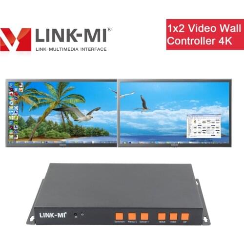 LINK-MI 1x2 Video Wall Controller for HD TV HDMI/Mobile/DP input signal 4K2K 3x1 HDMI Switch Support 3840x2160@60Hz