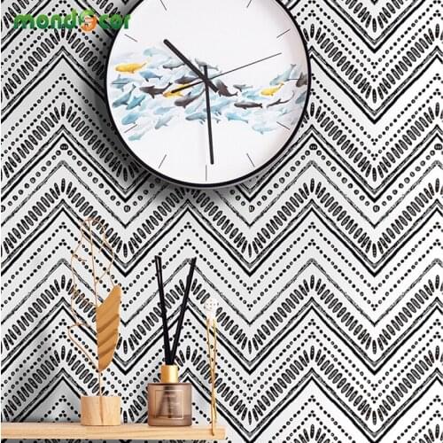 Modern Minimalist Lines Background Wallpaper Geometric Pattern Self-adhesive Wall Sticker Cabinet Contact Paper Room Decor Decal