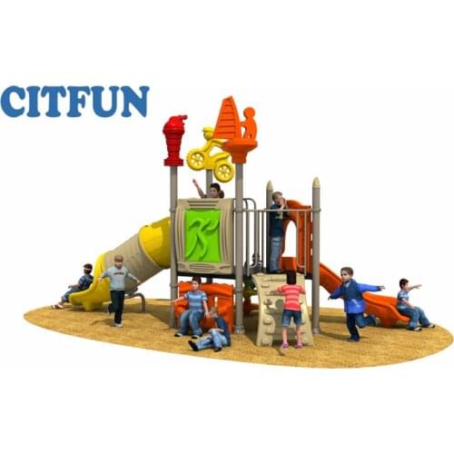 Good Qualit Sports Series kids outdoor playground equipment,climbing Childrens plastic slide Garden Yard Park OP18H-020A