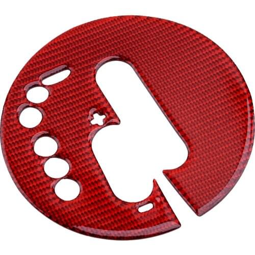 Console Gear Shift Panel Trim Frame Cover Red Carbon Fiber Fit for Nissan 370Z 2009 2010 2011 2012 2013 2014 2015 2016 2017-2020