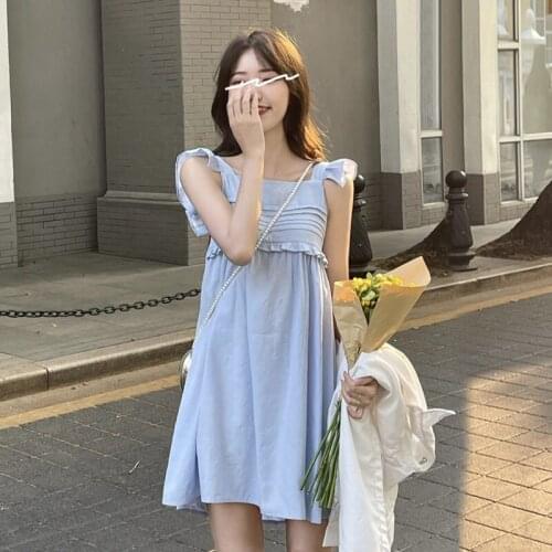 Sling Dress Female Summer New Style College Style Design Niche French Retro Skirt