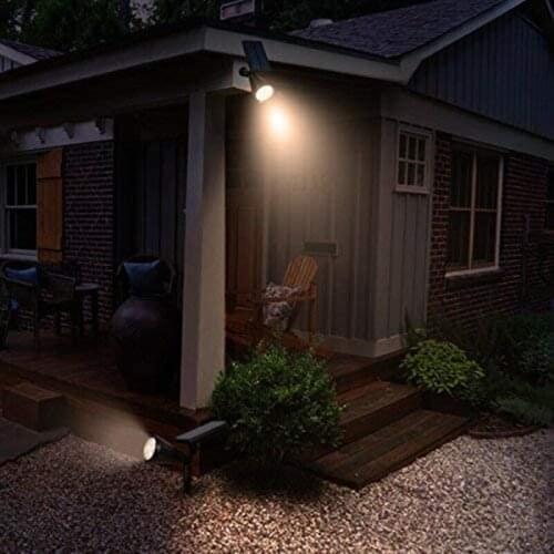 Yohencin LED Solar Spotlights, Outdoor Security Super Bright Outdoor Security Garden Landscape Lamps 180°angle Adjustable