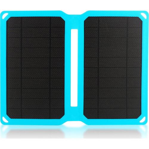 Mini solar panel 5.3V 1.9A 10W portable solar panel Charger Car Motorcycle solar cell DC USB Port Waterproof Foldable Camping