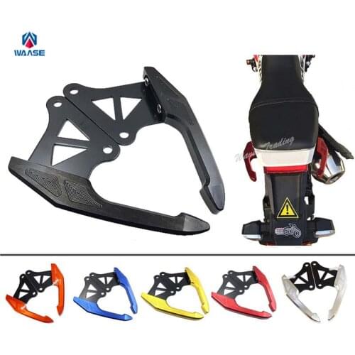 Waase Motorcycle Rear Grab Bars Rear Seat Pillion Passenger Grab Rail Handle For Honda Grom 125 MSX125 M3 2014 2015