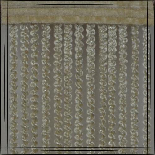 Gülpınar Curtain Beige Silver Lurex Curling Rope Curtain