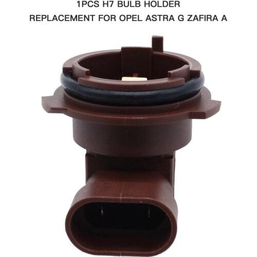 1Pcs Car H7 Headlight Bulb Socket Lamp Holder Adapter Mount Stand Low Beam For Opel G Zafira Auto Accessories