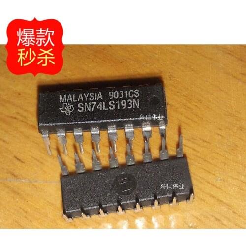 10PCS New original authentic 74LS193 SN74LS193N DIP16 dual-clock reversible counter
