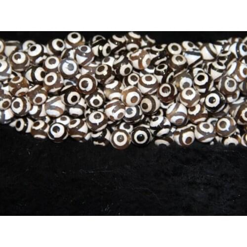 2strands 10mm Brown Mystical Spherical Beads 15.5" Tibetan Ball Dzi Beads Loose Gems Stone Beads Tibetan Gate Beads