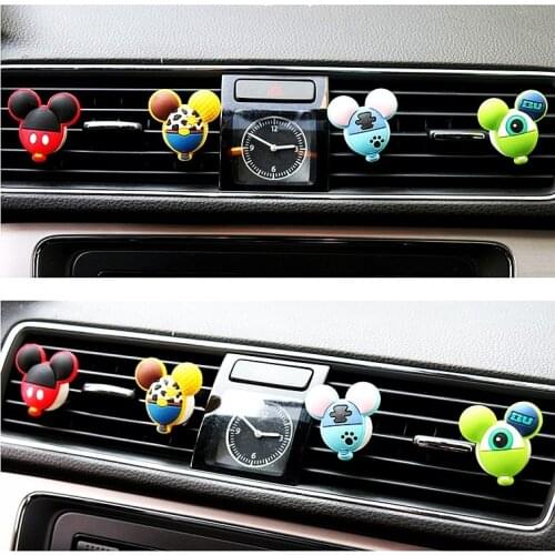 Car Air Freshener Cartoon Perfume Clip Vent Fragrance Silica Gal Cute Children Auto Accessories Solid Lemon Flavour