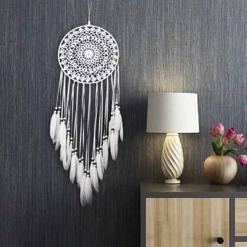White and Black Dream Catcher Big Ring Dreamcatchers Wind Chime