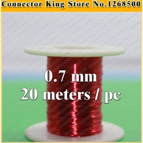 ChengHaoRan 0.7mm *20m / pcs QA-1-130 2UEW Polyurethane enameled Wire Copper Wire enameled Repair