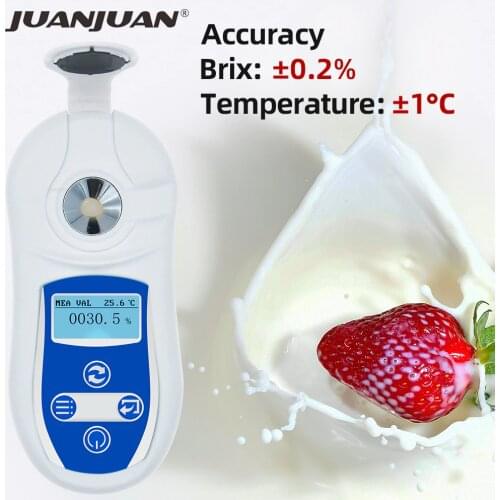 Digital Handheld Brix Meter Digital Brix Refractive Index Refractometer Brix Sugar In Wine Concentration 40%off