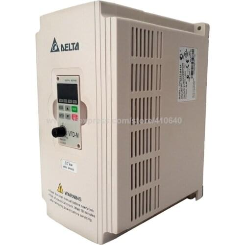 Delta Inverter 3.7 KW VFD037M43A 3 Phase 380V to 460V Rated 8.2A 100% New 3700 W VFD Series Variable Speed AC Motor Drive