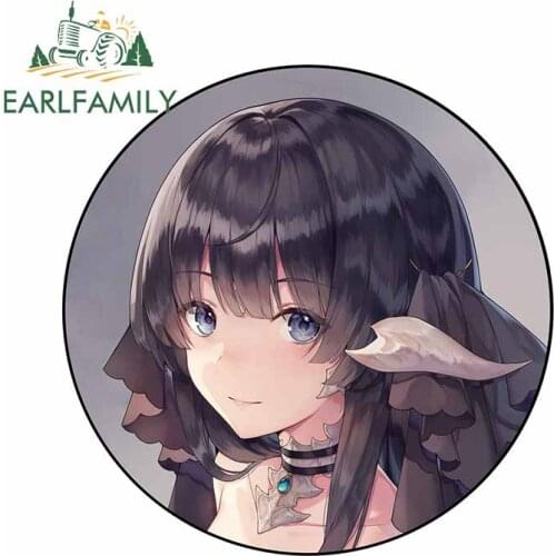 EARLFAMILY 13cm x 13cm For Anime Girl Car Stickers Car Styling Decal Laptop Vinyl Material Scratch-Proof Waterproof For JDM SUV