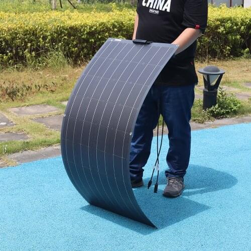 2pcs 18V 120W Photovoltaic Solar Panels Flexible Monocrystalline Solar Panel Kit 600W 480W 240W System With Controller PV Cable