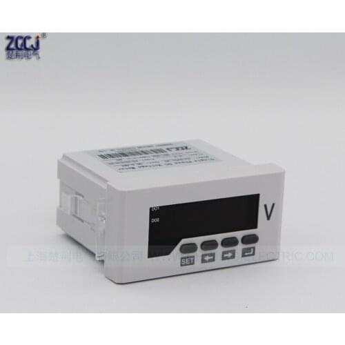 CJ-DV51-2O 0-48V Photovoltaic DC voltage meter with 2 alarm relay output High voltage alarm and Low voltage alarm