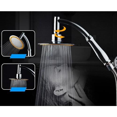 Shower Head High Pressure Universal Adjustable Replacement Powerful Shower Head for Massage Spa Bathroom Home