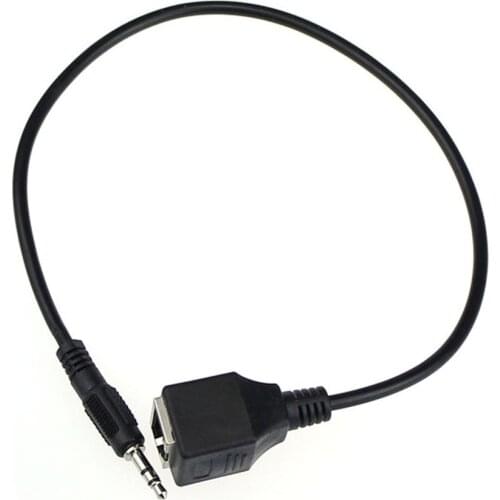 3.5mm Male Jack Audio Cable to RJ45 Ethernet LAN Network Accessory Plastic and Metal For Touch Devices VOD KTV Touch Screen