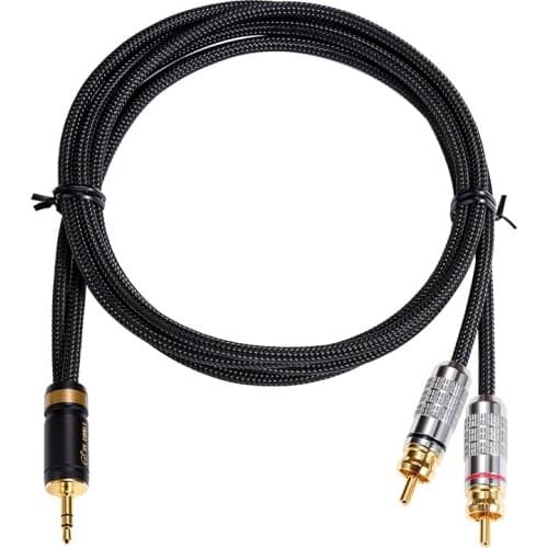 Fanmusic ZY Cable ZY-403 3.5 Stereo to Dual RCA Signal Cable