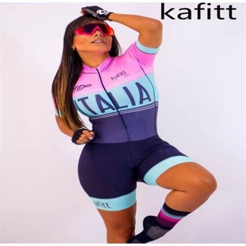 Kafitt overalls are cycling clothes, little monkey, short-sleeved suit, 9D GEL running sports and fitness suits, women