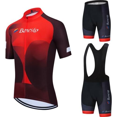 2020 Banesto Cycling Team Clothing Bike Jersey Bike Shorts Ropa Ciclismo Quick Dry Mens Summer CYCLING Maillot Culotte Set