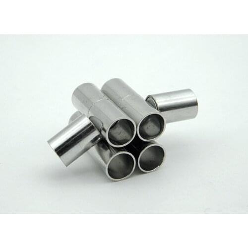 5pcs/lot Magnet joint 5mm 6mm Leather Cord Bracelet Connector Findings DIY Jewelry Making Accessories Stock