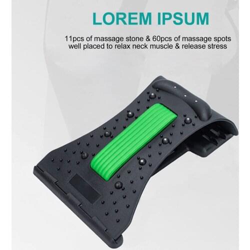 Back Massager Stretcher Neck Alignment Pillow Neck Pain & Headache Relief Device Shoulder Relaxer Neck Support Neck Corrector