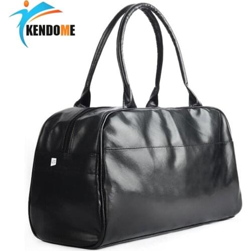 Top PU Leather Mens Sports Training Bags Gym Bags Classic Sports HandBags Fitness Multifunction Bags Outdoor Travel Bag