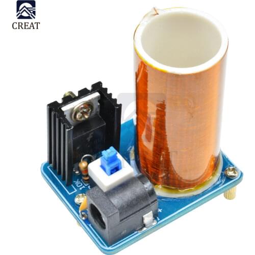 Mini Tesla Coil Kit Magic Props DIY Parts Empty Lights Technology Diy Electronics BD243C DIY Mini Tesla Coil Module