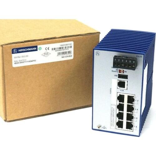 Hirschmann RS20-0800T1T1 SDAEHC07.1 Industrial Ethernet Rail Switch New and Original