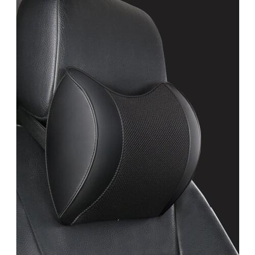 New Car headrest car neck pillow, seat upport, car memory cotton headrest pillow, waist, set of vehicle interior leather