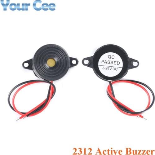 SFM-20B High Decibel Active Buzzer Alarm Speaker DC3-24V Continuous Sound Buzzer 2312 Piezoelectric Piezo Electronic For Arduino