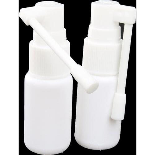 15ML Plastic Nasal Throat Fine Mist Spray Bottle Pump Sprayer with Cap-White