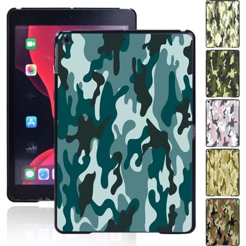 Durable Plastic Tablet Hard Shell Cover Case for Apple IPad 8 2020 8th Generation 10.2 Inch Camouflage Pattern Protective Case