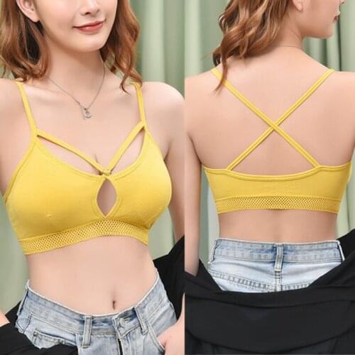 Sexy Deep V Cotton Bras For Women Lace Bra Wire Free Female Brassiere Seamless Underwear Intimates Push Up Lingerie