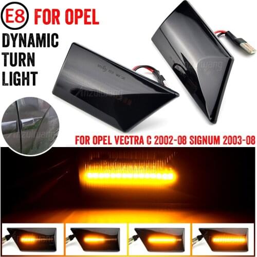 Signal Lamp Turn Signal Light For Opel Vectra C 2002-2008 Flowing Water Light A Pair LED Car Dynamic Side Marker Blinker Light
