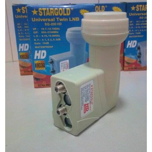 STARGOLD SG-200HD digital HD Universal KU Band TWIN LNB High Gain Low noise satellite Dish LNB