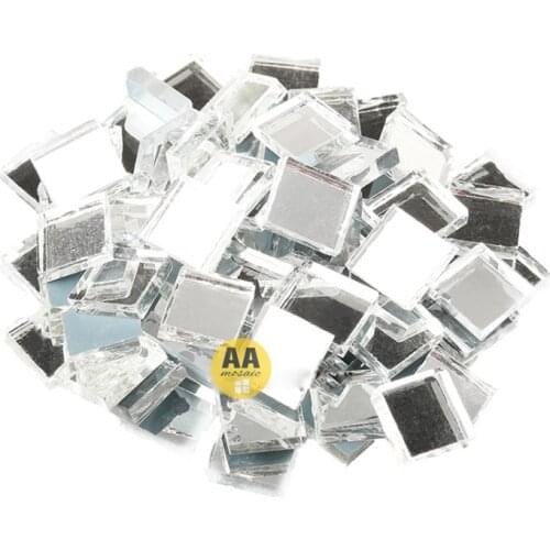 100g Glass Mirror Mosaic Small Square Tiles Bulk DIY Craft Supplies Decoration Artwork Handmade Materials