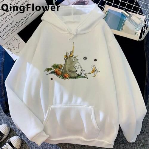 Totoro Studio Ghibli Miyazaki Hayao hoodies women 2021 printed hip hop women hoody pullover Korea