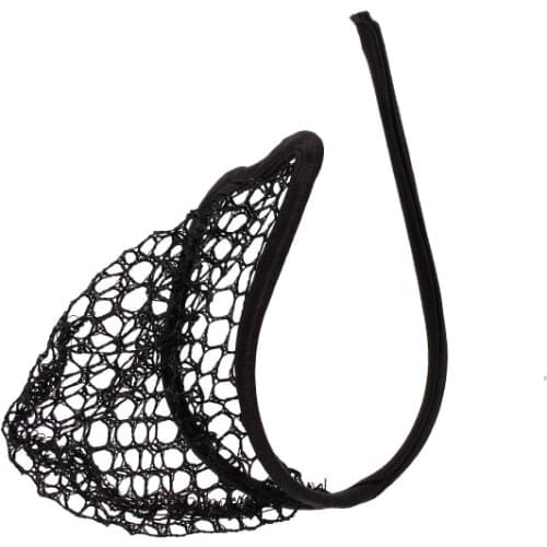 Mens Fishnet Air Permeability Heart-shaped C-string Black Sexy C-string Thong Invisible Underwear Panty for Men
