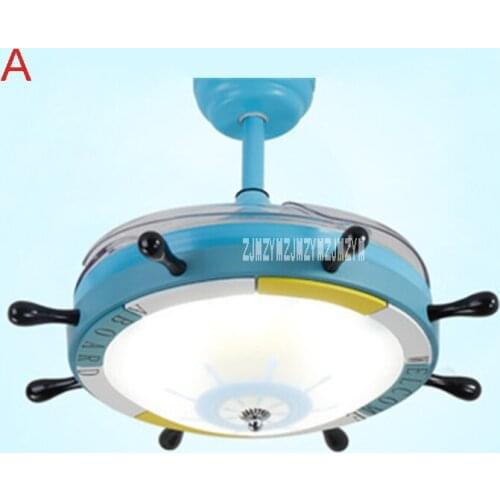 New 24W 220v 42SW-0004 Rudder Cartoon Child Ceiling Fan Bedroom Variable Light Variable Frequency Ceiling Fan + Remote Control