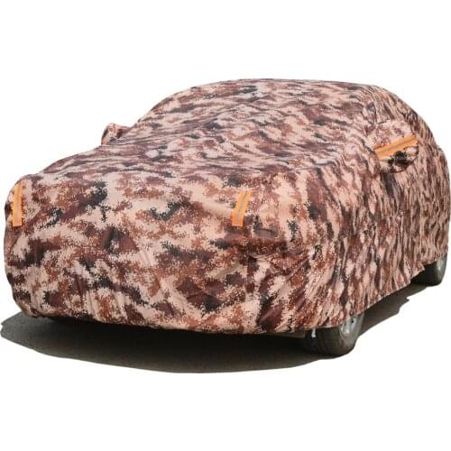 Waterproof Camouflage Car Covers Outdoor Sun Protection Cover SUV Two Layer Thickness Winter for Dust Rain Snow Protective Sedan