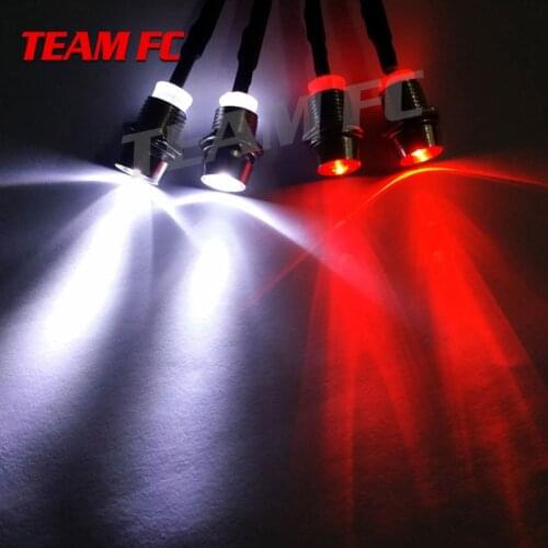 2PCS 2/4 Lights 70cm Lenght RC LED Night Headlamps Headlights 3/5mm LED Light for Model Drift Crawler Car For RC Car NSV775