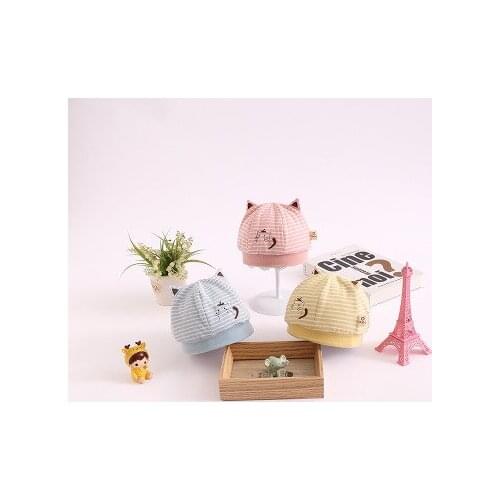 2020 Brand New Toddler Newborn Kids Baby Boy Girl Infants Cotton Soft Warm Hat Beanie Cap 3D cat Ears Soft Hospital Hat