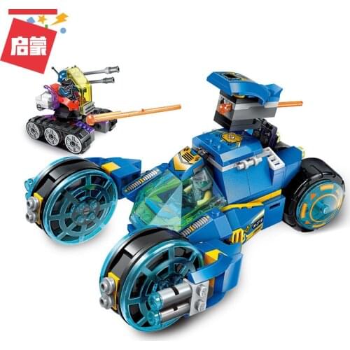 277PCS Enlightenment Building Blocks 2710 Technology Era Electromagnetic Wheel Chariot Boy Small Particle Assembly Toy Gifts