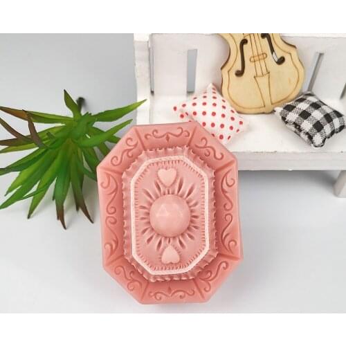 3D Jewel Thai Buddha Card Style Silicone Molds Cake Chocolate Soy Wax Mould DIY Aromatherarpy Household Tools Decoration Craft