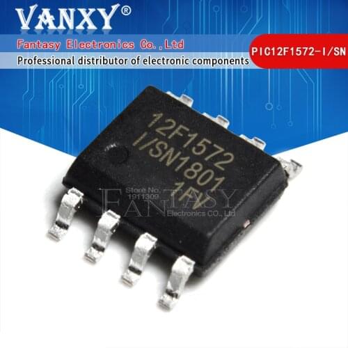 5pcs PIC12F1572-I/SN SOP-8 PIC12F1572 SOP F1572-I SOP8 12F1572 F1572 F1572-1